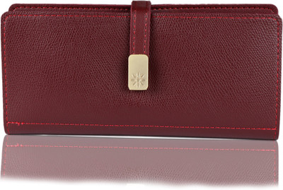 

iSweven Girls Maroon Artificial Leather Wallet(11 Card Slots)