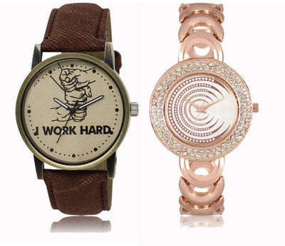 

REMIXON Couple Watch With Clasical Look Designer Printed Dial LR 029 _ 202 Watch - For Couple