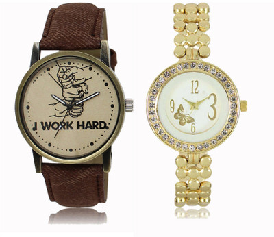 

REMIXON Couple Watch With Clasical Look Designer Printed Dial LR 029 _ 203 Watch - For Couple