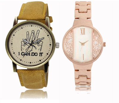 

REMIXON Couple Watch With Clasical Look Designer Printed Dial LR 030 _ 217 Watch - For Couple