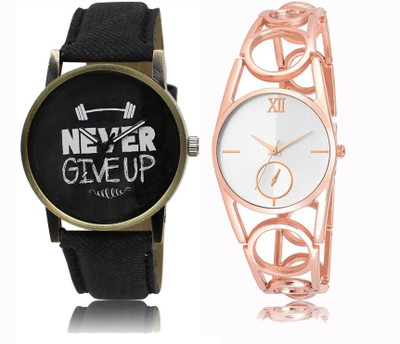 

REMIXON Couple Watch With Clasical Look Designer Printed Dial LR 027 _ 213 Watch - For Couple