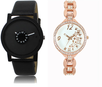 

REMIXON Couple Watch With Clasical Look Designer Printed Dial LR 025 _ 210 Watch - For Couple