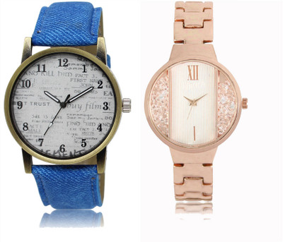 

REMIXON Couple Watch With Clasical Look Designer Printed Dial LR 028 _ 217 Watch - For Couple