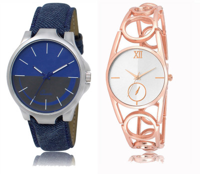 

REMIXON Couple Watch With Clasical Look Designer Printed Dial LR 024 _ 213 Watch - For Couple
