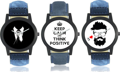 

Maxi Retail Youngsters Choice Combo (Pack of 3) Watch - For Men