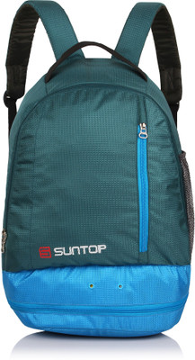 

Suntop Air One 20 Litres Lightweight Backpack Bag with Shoe Compartment for Casual/Gym | Outdoor Travel Backpack For Hiking Camping 20 L Backpack(Blue), Blue & turquoise