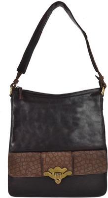 

Bagatella Gl9666 Vintage Look Sling Bag(Brown, 2 L)