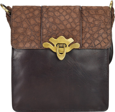 

Bagatella GL9664 Vintage Look Shoulder Bag(Brown, 2 L)