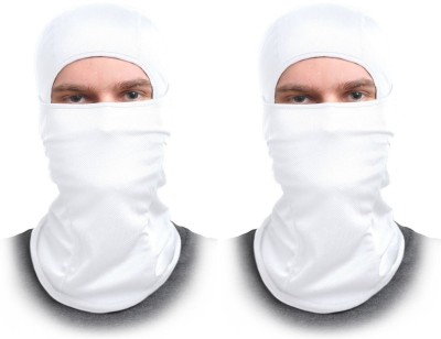 Gajraj White Bike Face Mask for Men & Women(Size: Free,  Balaclava)