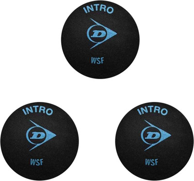 

Dunlop D1SB700105 Squash Ball(Pack of 3, Black)