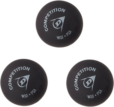 

Dunlop D1SB700112 Squash Ball(Pack of 3, Black)
