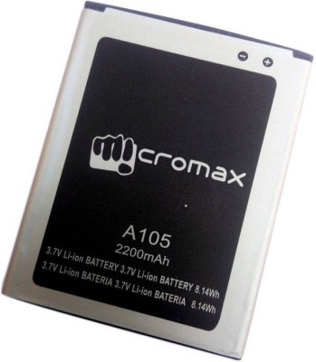 

Micromax Battery - A105 2200 mAH BATTERY BY JNT(Black)