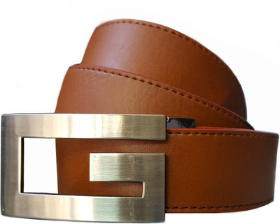 

FUN STOP Men Party, Casual, Formal, Evening Tan Artificial Leather Belt