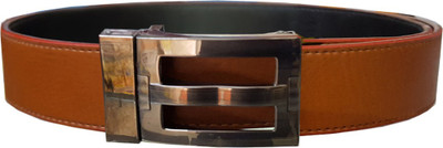 

FUN STOP Men Party, Formal, Casual, Evening Tan Artificial Leather Reversible Belt