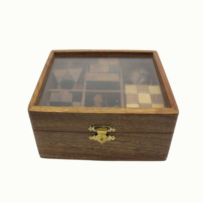 

Ratnas 6 in 1 wooden puzzle box Board Game