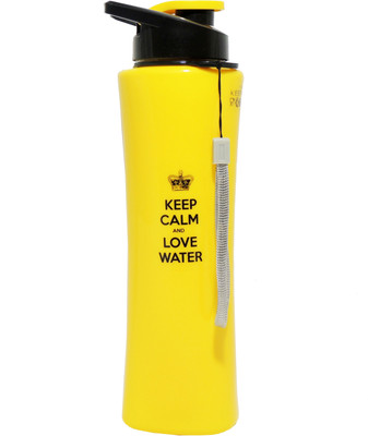 

SAVVY COMPUTERS KEEP CLAM & LOVE WATER 1000 ml Sipper(Pack of 1, Multicolor), Yellow