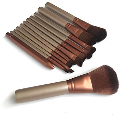 

Zafos ZafosStore Professional Brushes Kit for Salon and Home Users, Very Soft and Silky for Skin, 12 Piece Set with Storage Box(Pack of 12)