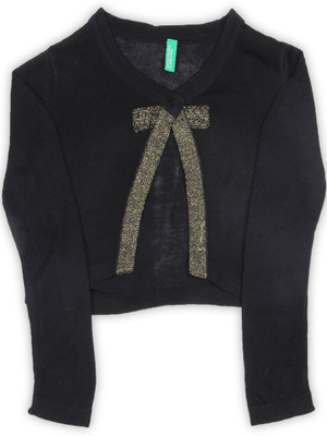 

United Colors of Benetton Baby Girls Button Solid Cardigan, 100
