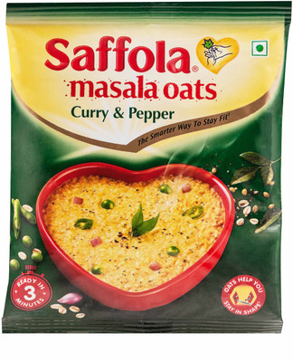 

Saffola Masala Oats Curry & Pepper(39 g, Pouch)