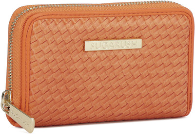 

SUGARUSH Casual Orange Clutch