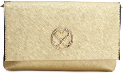 

SUGARUSH Casual Gold Clutch
