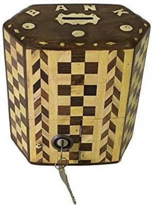 

Desi Karigar Money Bank For Kids Coin Bank(Brown)
