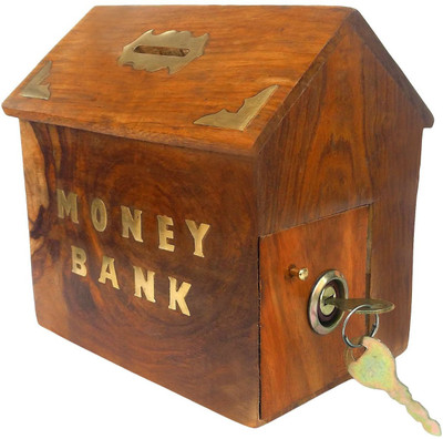 NEW MAYUR ENTERPRISES FSA 14 Coin Bank(Brown)