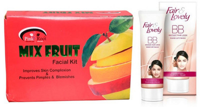 

Pink Root MIX FRUIT KIT MINI 83G with FAIR & LOVELY BB INSTANT FAIR LOOK CREAM 40g(Set of 2)