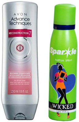 

Avon Anew advance techniques conditioner 200 ml With one sparkle perfume spray 150 ml(Set of 2)