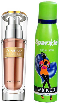 

Avon Anew ssential Super Serum 30g With one sparkle perfume spray 150 ml(Set of 2)