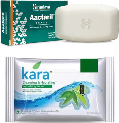 

Himalaya Kara Skin Care Wipes, Aactaril Soap(Set of 2)