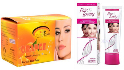 

Pink Root OLIVE BUTTER CREAM 100G with FAIR & LOVELY ADVANCED MULTI VITAMIN CREAM 80g(Set of 2)