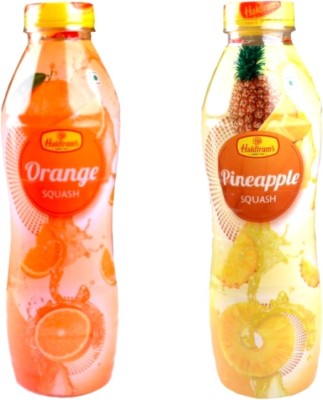 Haldiram's Orange Squash and Pineapple Squash (Combo Pack)(2 x 700 ml)