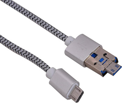 

DRUMSTONE Double Multi functional OTG cable(Multicolor)