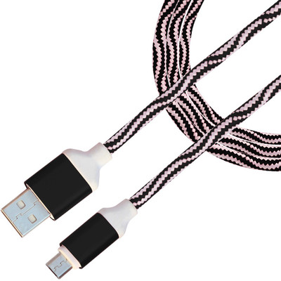 

Eyuvaa 6 Ft. Nylon Braided Heavy Premium USB Sync & Charge Cable(Black)