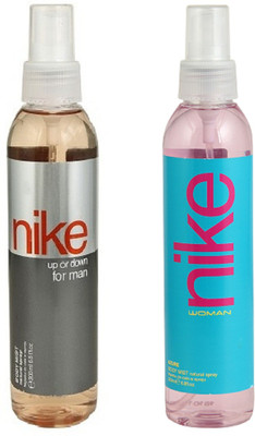 

Nike Up or down for men 200 ml + Azure for women 200 ml Body Mist - For Men & Women(400 ml, Pack of 2)