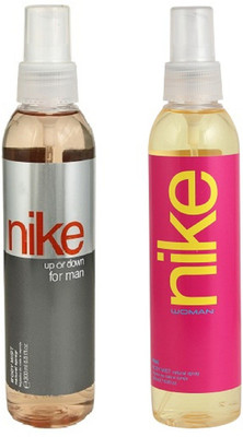 

Nike Up or down for men 200 ml+ Pink for women 200 ml Body Mist - For Men & Women(400 ml, Pack of 2)