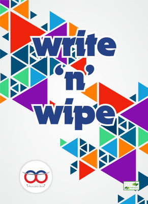 Skool Store com A4 Note Book(A4 Write & Wipe (Reusable) Maths Square Broad Book, Blue)
