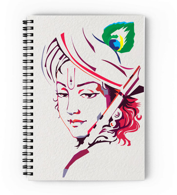 epheriwala Krishna Abstract A5 Notebook Unruled 180 Pages(Multicolor)