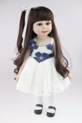 

Ritzkart Imported Handmade Soft Silicone Realistic Doll Toy for Kids 50 cm long Children(White)