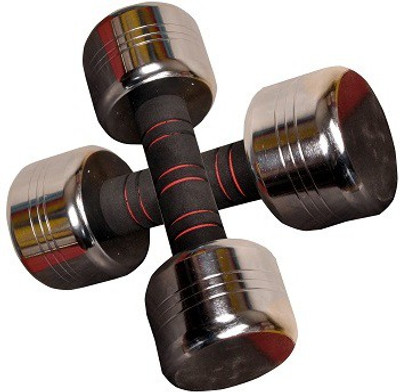 

Glaze curve Premium 5KG X2 = 10KG Fixed Weight Dumbbell(5 kg), Silver