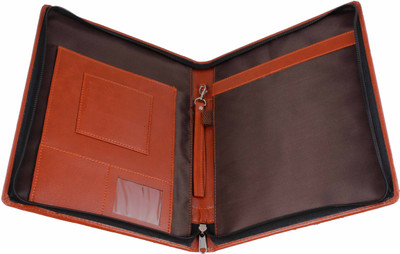 

ZesTale Premium Leatherette Document Folder(Set Of 1, Tan)