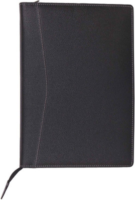 

ZesTale Premium Leatherette 4 Ring Document folder (Without Leaf)(Set Of 1, Black)