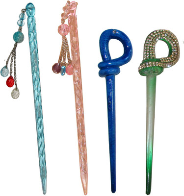 

KHATRI Combo of Multi Color Juda Sticks Hair Pin(Multicolor)
