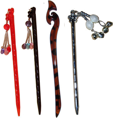 

KASHI Combo of Multi Color Juda Sticks Hair Pin(Multicolor)