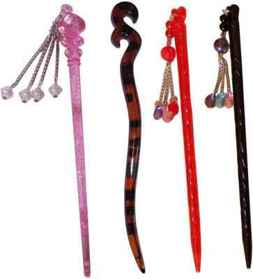 

KHATRI Combo of Multi Color Juda Sticks Hair Pin(Multicolor)