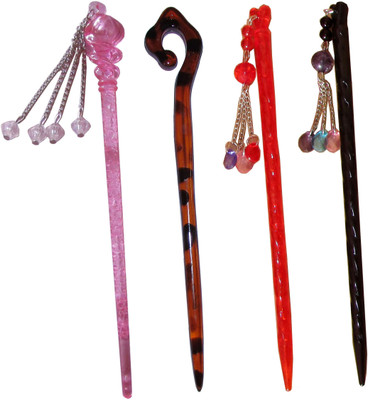

PARROT Combo of Multi Color Juda Sticks Hair Pin(Multicolor)