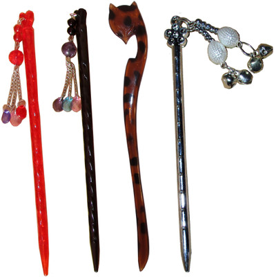

MEHAL Combo of Multi Color Juda Sticks Hair Pin(Multicolor)