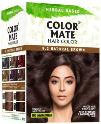 

Color Mate Herbal Based Hair Color, 9.2 Natural Brown Hair Color(9.2 Natural Brown)