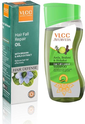 

VLCC Hair Fall Repair Oil & Ayurveda Hair fall Control Shampoo(210 ml)